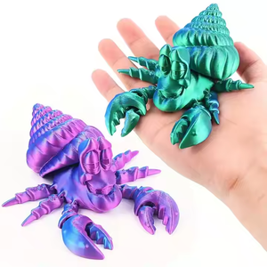 Modèle de jouet créatif en forme de crabe ermite imprimé en 3D avec articulations mobiles pour enfants, décorations pour la maison WANCAI WC-60 - Product Image 5