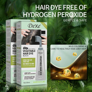 Dexe Juste pour Nouveau Produit Meilleure Vente Permanent Noir Rapide Noir Cheveux Teinture Peigne Cheveux Teinture Crème Marque Privée Oem Odm Hommes - Product Image 6