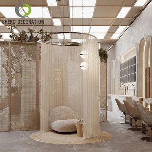 เคาน์เตอร์บาร์ร้านเสริมสวยการออกแบบเฟอร์นิเจอร์สำหรับร้านเสริมสวยการออกแบบตกแต่งภายในร้านเสริมสวยแบบกำหนดเอง - Product Image 2