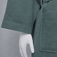 Peignoir léger en coton tricoté pour hôtel et spa, avec col kimono, vente en gros pour couples, toutes saisons