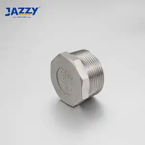 JAZZY good quality stainless steel 316 screw head hexagon socket plug pipe fitting