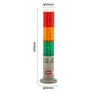 Dispositivo di allarme a più strati con cicalino 12v220v 85dB NPT5-K-D lampada di allarme a tre colori - Product Image 2