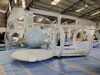 Ballon Gonflable Transparent Personnalisable avec Logo OEM en PVC Durable et Étanche pour Affichage Commercial en Centre Commercial et Promotion d'Événements