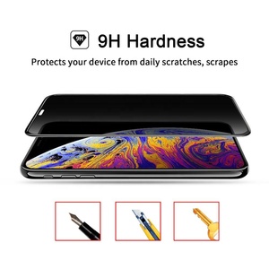 Avant HD Côté Anti-Voyeur Écran Protecteur Pour <span class=keywords><strong>Iphone</strong></span> 11 anti-empreintes digitales 9H Verre Trempé Pour <span class=keywords><strong>Iphone</strong></span> 11 pro - Product Image 4