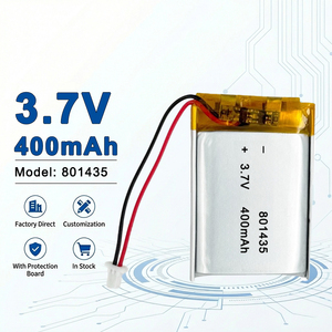Bateria LiPo Ultra Compacta 3.7V 400mAh para Fones de Ouvido <span class=keywords><strong>Bluetooth</strong></span> e Dispositivos Vestíveis Pequenos 701250 701435 701530 702025 - Product Image 1