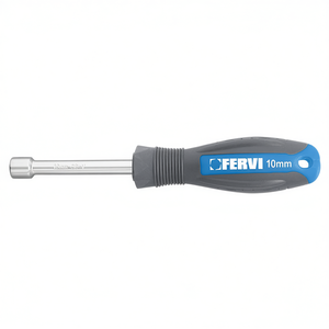 Fervi <b>Socket</b> Wrench 10mm Cr-V Steel With Handle - Product Image 2