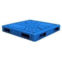 Palette en plastique recyclable Grid Nine Feet HDPE pour applications de stockage frigorifique