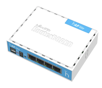 Routeur sans fil miniature MikroTik RB941-2nD HAP Lite 2,4 GHz 300 Mbps, point d'accès Wi-Fi avec 4 ports Ethernet