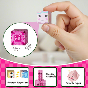 Bloques de Construcción Magnéticos para Niños, Juego Educativo SETM, Juego de Construcción DIY, Idea de Regalo para Niñas, Cubo de Construcción Magnético para Niños - Product Image 5