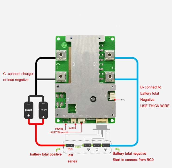 Smart 3.2V 24V LifePo4 8S Bms 24V 100A BT Battery Management System · image 3