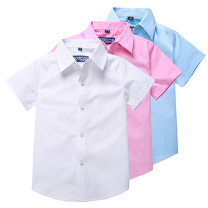Chemises pour enfants avec logo personnalisé, bonne qualité, respectueuses de l'environnement, taille européenne, vente en gros, uniformes scolaires - Product Image 1