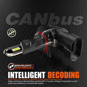 Popular modelo U20 U tubo de cobre Plug and Play faro 9005 H1 H4 impermeable coche luces Led faro Auto piezas de coche - Product Image 6