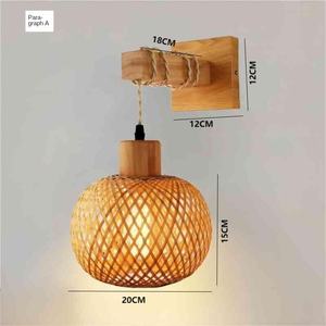 Lampe en bambou JACKSUN avec cordon enfichable en <span class=keywords><strong>rotin</strong></span> tissé à la main suspension ferme rustique plusieurs modèles lampe en <span class=keywords><strong>rotin</strong></span> salon - Product Image 5
