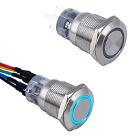 ONPOW 19mm boutons-poussoirs et les commutateurs (LAS1-AGQ-ET/S) CE, RoHS