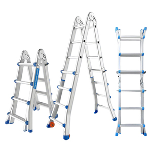 Escalera Plegable Multiusos Moderna de Aluminio con Certificación CE, 3-4 Escalones, 3.5mm de Grosor, Capacidad de Carga de 150kg, <span class=keywords><strong>MercadoLibre</strong></span> - Product Image 1