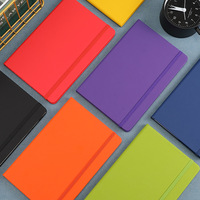 Cuaderno colorido de tapa dura con Encuadernación perfecta y bandas elásticas Cuaderno personalizado A5 para negocios