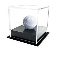 Cube de présentation en acrylique transparent personnalisé, anti-poussière, pour balles de baseball et de golf signées, boîte de rangement transparente pour collection
