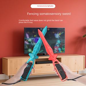 STARTRC GAMES Switch2 Fitness Sports Set 18 1 Poignée de jeu somatosensorielle Sabre laser <span class=keywords><strong>Raquette</strong></span> de tennis <span class=keywords><strong>Volant</strong></span> de course Plastique - Product Image 4