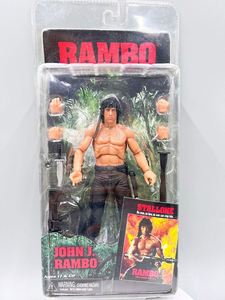 Figurine d'action NECA Movie First Blood <span class=keywords><strong>Rambo</strong></span> Battle Survival Edition <span class=keywords><strong>Stallone</strong></span> 7 pouces en PVC, modèle en boîte colorée - Product Image 6