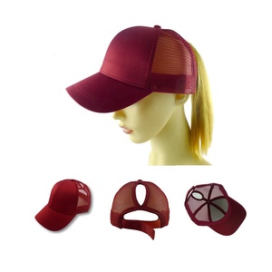 Phổ Biến Đồng Bằng Lưới Trở Lại Mũ Bóng Chày Phụ Nữ Có Thể Điều Chỉnh Đuôi Ngựa Bóng Mũ Tùy Chỉnh Thêu Logo <span class=keywords><strong>Trucker</strong></span> <span class=keywords><strong>Hat</strong></span> - Product Image 6