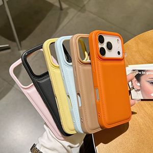 Funda para <span class=keywords><strong>iPhone</strong></span> 17 <span class=keywords><strong>Pro</strong></span> <span class=keywords><strong>Max</strong></span> 16 15 14 <span class=keywords><strong>13</strong></span>, Color Naranja, TPU Texturizado, Antigolpes, Diseño Liso, Color Sólido - Product Image 3