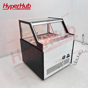 Vitrine réfrigérée pour glaces, refroidie par <span class=keywords><strong>air</strong></span>, commerciale, ventilée, pour la présentation de glaces dures - Product Image 6