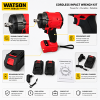 Clé à chocs sans fil avec batterie au lithium, kit complet avec 2 batteries et chargeur, fabrication OEM/ODM, vente en gros