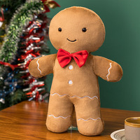 Noël pain d'épice homme oreillers fête décor arbre de noël en peluche doux forme de noël mignon guirlande de noël jeter oreiller
