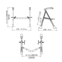 Barre de sécurité réglable en aluminium pour toilettes, 6 hauteurs, pour personnes âgées, aide à la mobilité dans la salle de bain