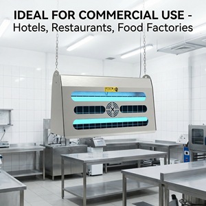 Trappola per Insetti UV in Acciaio Inox con Pannello Adesivo, Luce UV Elettrica per il Controllo di Zanzare e Parassiti Volanti in Interni - Product Image 6