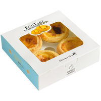 Boîtes à gâteaux Transporteur Cupcake Papier Fenêtre Donut Cookie Muffin Cheesecake Serveur d'emballage Pâtisseries Oeuf à tarte portable