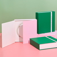 Boîte à bijoux de luxe style livre, boîte à collier avec logo personnalisé, emballage cadeau, boîte à bijoux en papier rigide de qualité supérieure