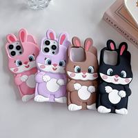 Coque de protection antichute en silicone 3D motif lapin mignon et souple pour smartphones Infinix POP 8/POP 20/Spark 30/IP 15 – Populaire de l'usine BAILI