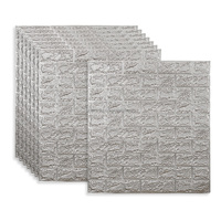 Papier peint de brique auto-adhésif pour bricolage, autocollant mural 3D pour décoration intérieure, papier peint en mousse Xpe ou PE