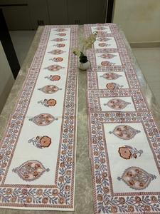Juego de Camino de Mesa Decorativo y Tapete |   7 Piezas de Tela 100% Algodón Canvas Tejida a Mano para Uso Doméstico y de Comedor - Product Image 1