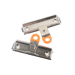 Toptan ofis kırtasiye kurulu klipleri ile kanca düz Metal panoya klip Bulldog klip ile kalemlik demir parça kelepçe - Product Image 1