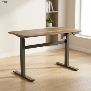 Commercial Office Building Furniture Modern Metal +PB Lumetal Vietnam Indoor Adjustable Computer <b>Desks</b> Wood Surface Powder ODM - Product Image 2