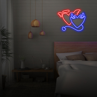 Toute forme personnalisée batterie alimenté LED néon panneau ouvert de bière coloré publicité LED acrylique 3d lettre néon flex signe