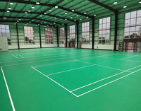 Suelo Deportivo Interior Multifuncional de PVC de Alta Calidad TG, 4.6 mm de Grosor, Antideslizante, Absorción de Impactos, Ecológico, Antibacteriano, Fácil de Instalar