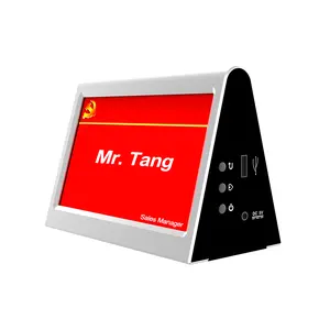 7 inch monitor Smart Aluminum Dual Screen Voting Table Name Card Electronic Touch Screen Monitor for Meeting System