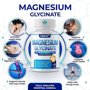Capsules de glycinate de magnésium naturel de suppléments de magnésium de vente chaude d'OEM - Product Image 2