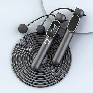 Cuerda de saltar inalámbrica para adelgazar para quemar grasa inteligente con cable ajustable <span class=keywords><strong>y</strong></span> conteo de carga USB Salto digital inalámbrico - Product Image 5