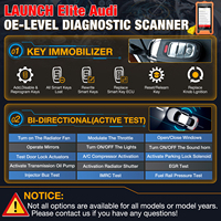 LAUNCH X431 Creader Elite, Lector de Códigos de Motor OBD para Automóviles, Sistema Completo, ELM327 OBD2, Herramienta de Diagnóstico para Audi Automotriz