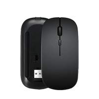 Souris sans fil ergonomique et confortable Souris optique rechargeable pour ordinateur portable