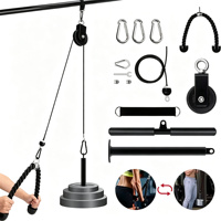 Équipement de fitness à domicile : Ensemble de poulies en acier pour tractions verticales et accessoires de triceps, durable