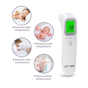 LANNX uYT 100 + Thermomètre infrarouge numérique Pistolet avec alarme de fièvre Thermomètre frontal auriculaire pour adultes et enfants Thermomètre numérique - Product Image 4