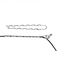 Juego de tensión preformado para abrazadera de tensión helicoidal de extremo muerto de conductor, accesorios de sujeción para conductor de aluminio trenzado