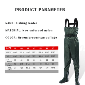 Nhà Máy Mới Chất Lượng Cao Nylon PVC Tráng Phụ Nữ Người Đàn Ông Và Trẻ Em Bán Buôn Bán Lẻ Ngực Không Thấm Nước Câu Cá Waders - Product Image 6