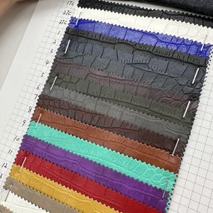 Hot bán Rayon ủng hộ cá sấu vải Faux Da tổng hợp cho áo khoác CuộN đóng gói hàng hóa đã sẵn sàng - Product Image 2