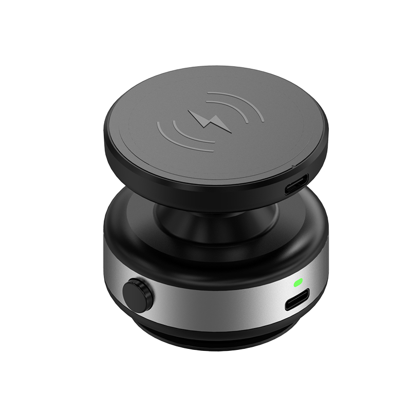 BoneRuy X90W 360 Degree Rotation Magnetic Suction Wireless Charger Car Phone Mount - Shenzhen Borui